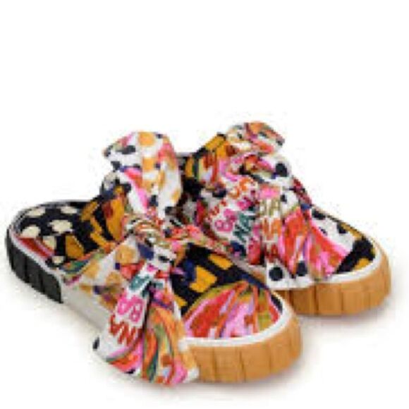 FARM Rio Shoes - Farm Rio Bananatic Platform Mule Sneaker with Bow size 10 NWT